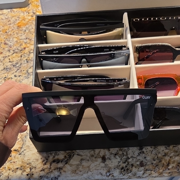 Quay Sunglasses Collection In Display Case - Picture 5 of 10